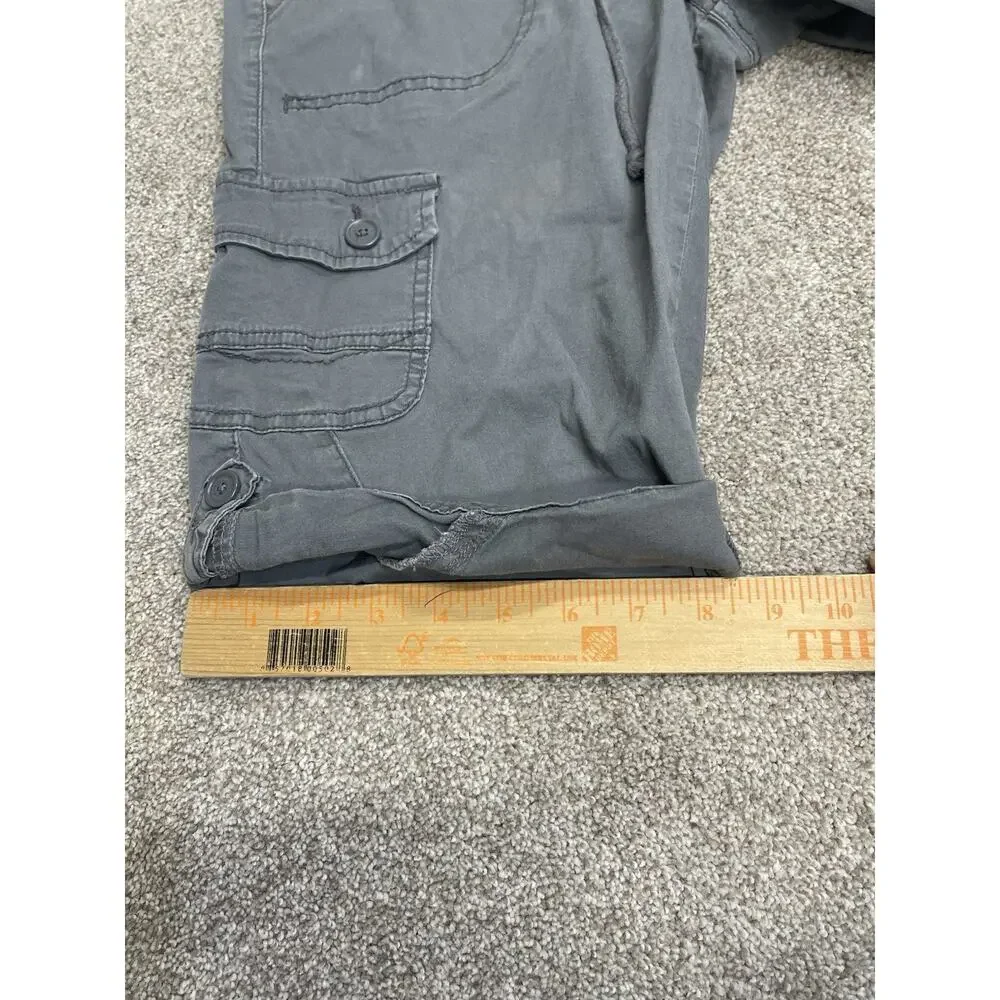Y2K Indie Sleaze UNIONBAY Cargo Shorts Relaxed Fit Size M Gray Utility Gorpcore - Picture 9 of 13